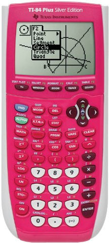 Texas Instrument 84 Plus Silver Edition graphing Calculator Full Pink in color