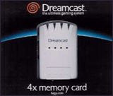 Sega Dreamcast 4x Memory Card