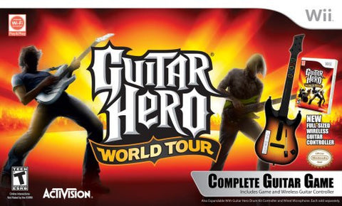 Wii Guitar Hero World Tour Guitar Kit