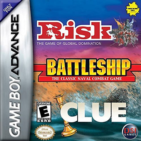 Risk/Battleship/Clue - Game Boy Advance