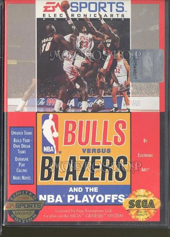 Bulls vs Blazers and the NBA Playoffs - Sega Genesis