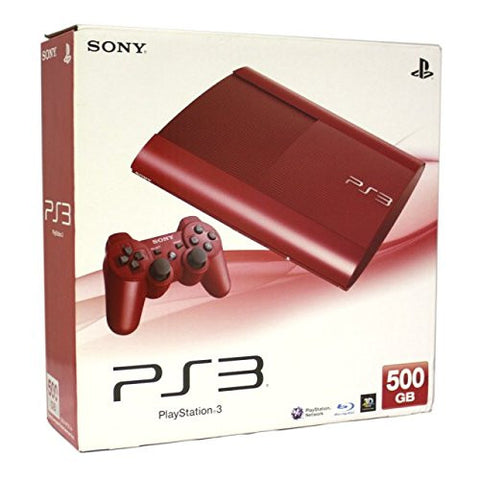 PS3 500GB Console Red