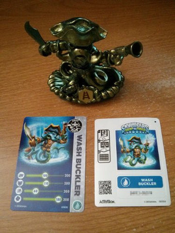 Skylanders SWAP Force Exclusive Metallic Gold Green Color Shift Wash Buckler (Includes Trading Card and Internet Code, no retail packaging)