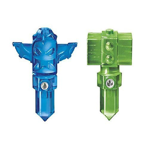 Lot of 2 Traps ~ Skylanders Trap Team Green Life Hammer Trap & Blue Tiki Trap