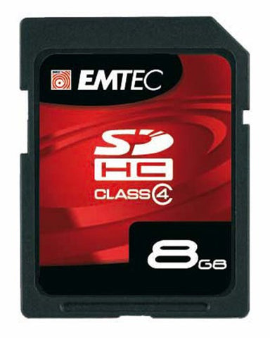 EMTEC Class 4 SDHC Flash Memory Card, 8 GB