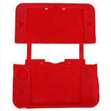 HDE Nintendo 3DS XL/LL Original Soft Silicone Protective Gel Grip Skin Case Cover (Red)