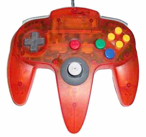 Nintendo 64 Controller Fire Transparent Orange