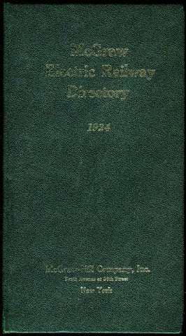 Mcgraw Electric Railway Directory 1924