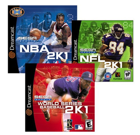 Sports Bundle: NFL 2K1 / World Series Baseball 2K1 / NBA 2K1