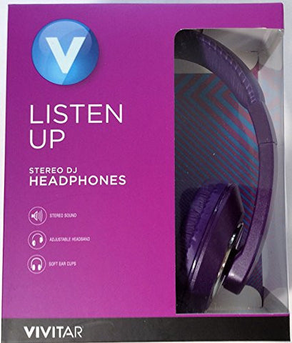 Listen Up Stereo DJ Headphones - Purple