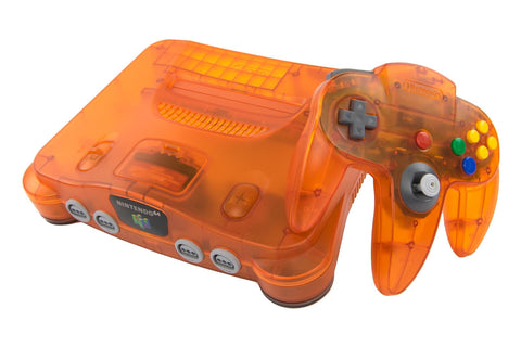 Nintendo 64 System Video Game Console Fire Orange