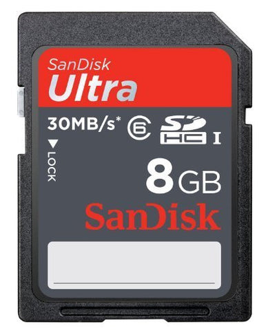 SanDisk Ultra 8 GB SDHC Class 6 Flash Memory Card 30MB/s SDSDH-008G-AFFP